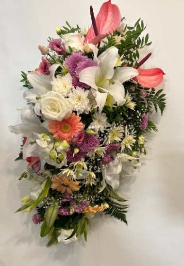 Pastel Funeral Spray