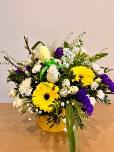 EASTER HATBOX ARRANGEMENT