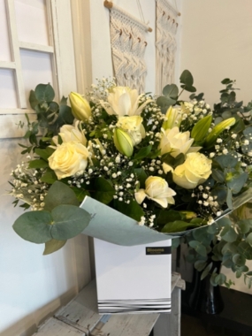 Lilies and White Roses