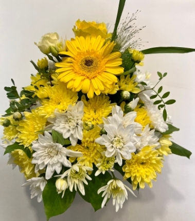 Yellow & White  Posy