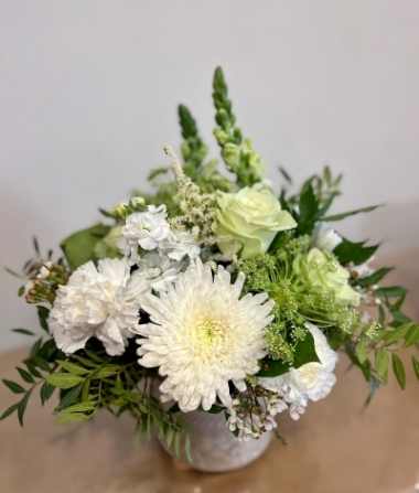 White & Green Arrangement